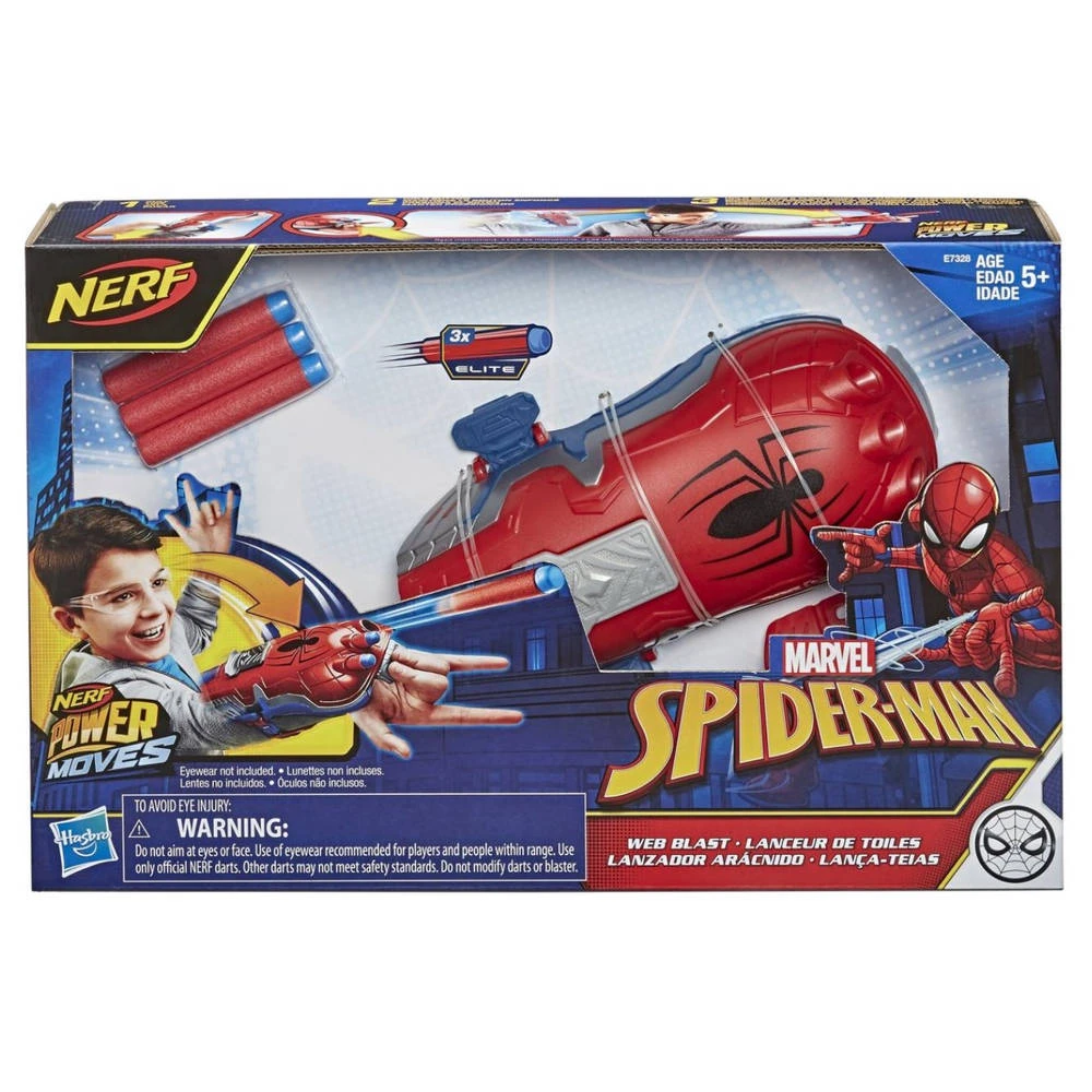 NERF Marvel Power Moves Spider-Man Webschieter 3 NERF Marvel Power Moves Spider-Man Webschieter