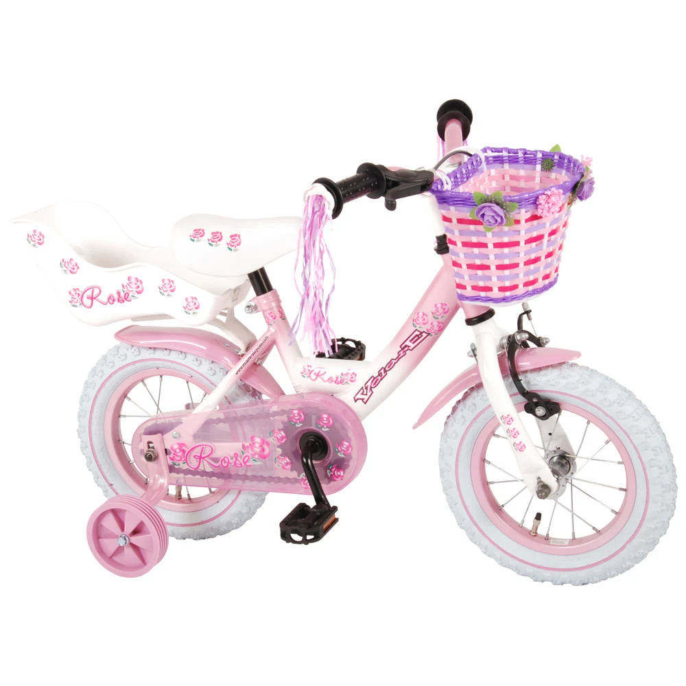 Volare Rose Kinderfiets - 12 Inch - Roze 3 Volare Rose Kinderfiets - 12 Inch - Roze