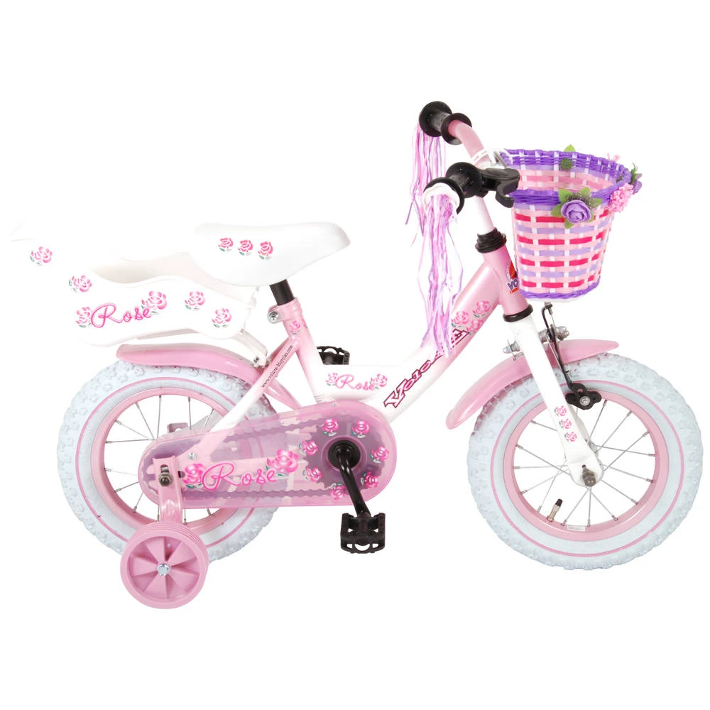 Volare Rose Kinderfiets - 12 Inch - Roze 4 Volare Rose Kinderfiets - 12 Inch - Roze - Afbeelding 2