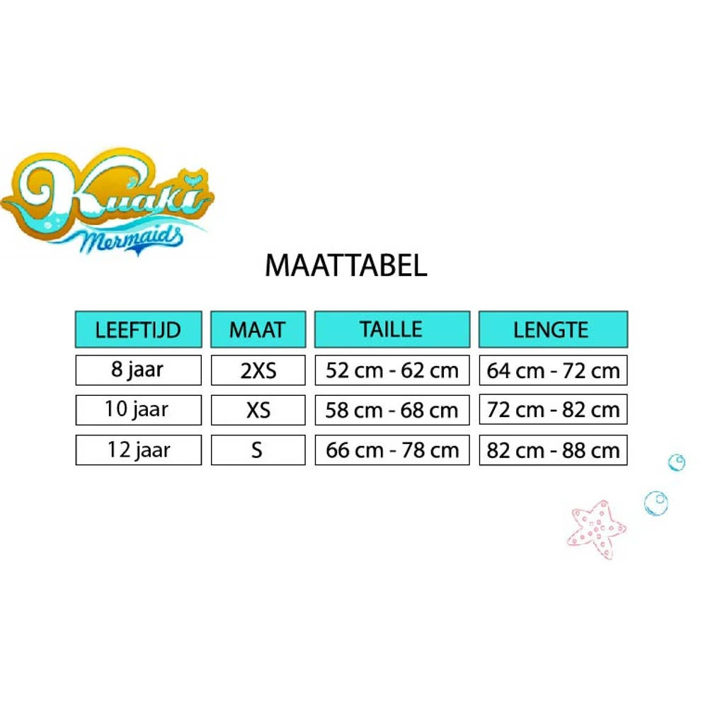 No Brand Zeemeerminstaart Set Rosa - XS 5 No Brand Zeemeerminstaart Set Rosa - XS - Afbeelding 3