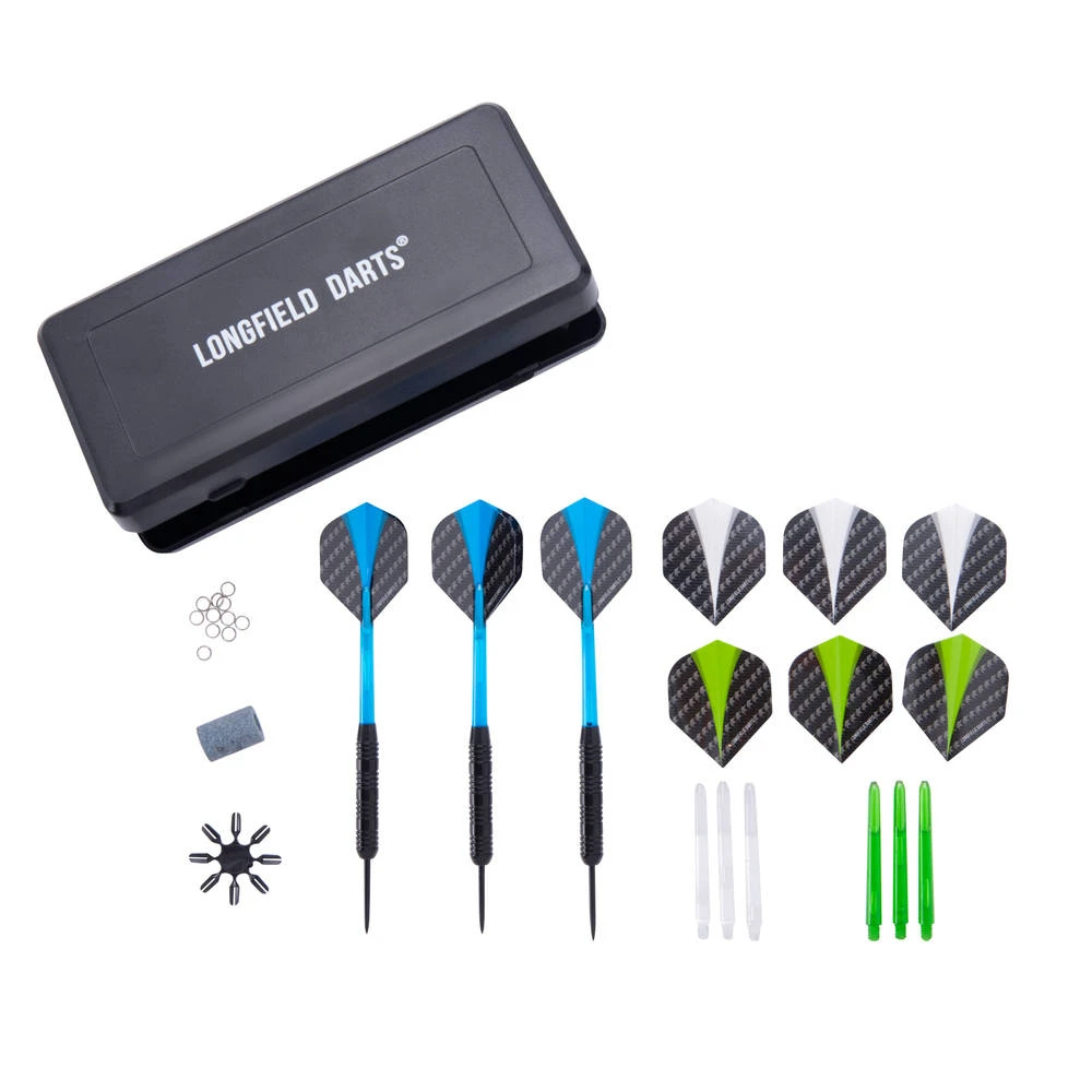 Longfield Games Steel Darts Set - Zwart 4 Longfield Games Steel Darts Set - Zwart - Afbeelding 2