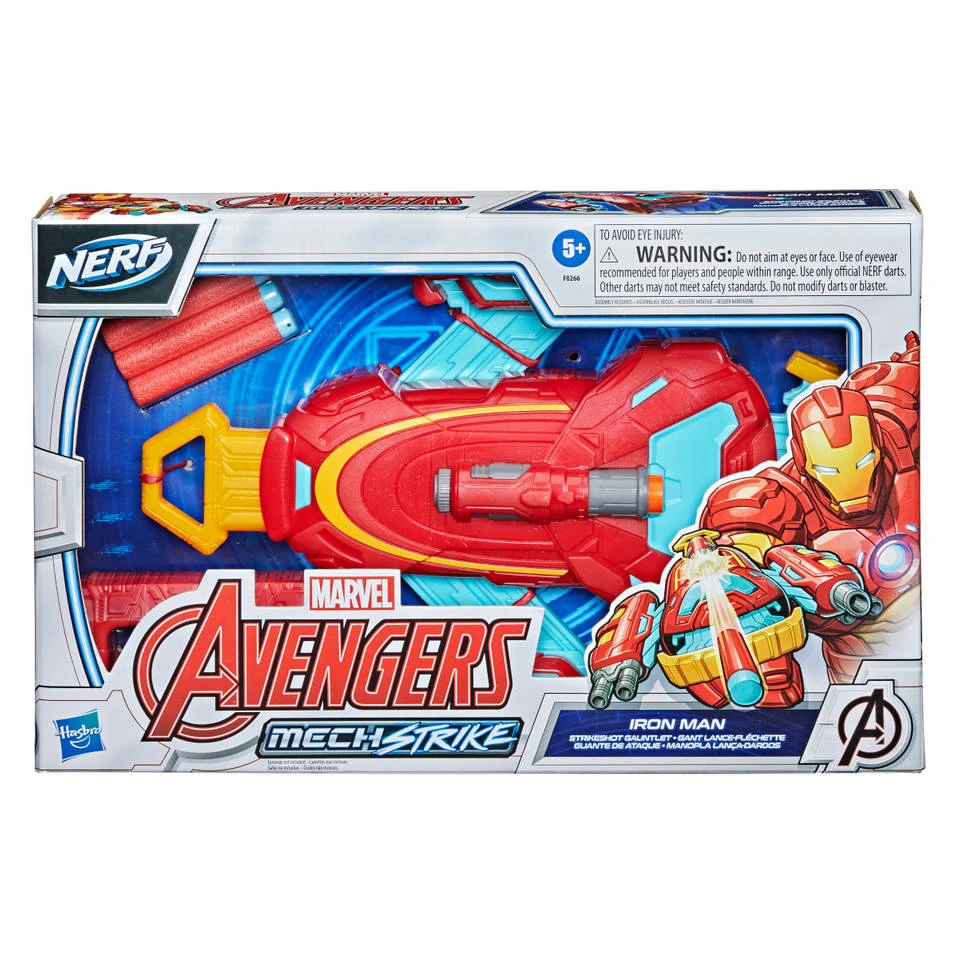 NERF Marvel Avengers Iron Man Mech Strike Handschoen 3 NERF Marvel Avengers Iron Man Mech Strike Handschoen